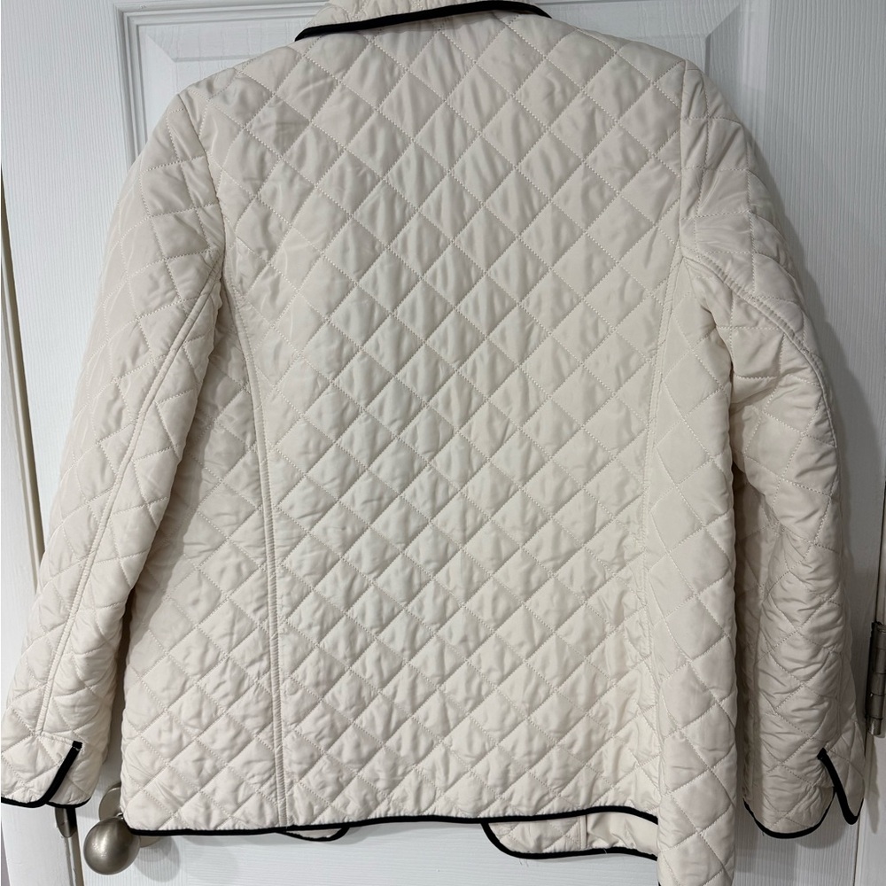 Jones New York Cream Quilted Puffer Jacket - Picture 3 of 4
